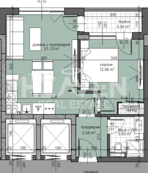 Till salu  1 sovrum Plovdiv , Trakija , 60 kvm | 30874632 - bild [2]