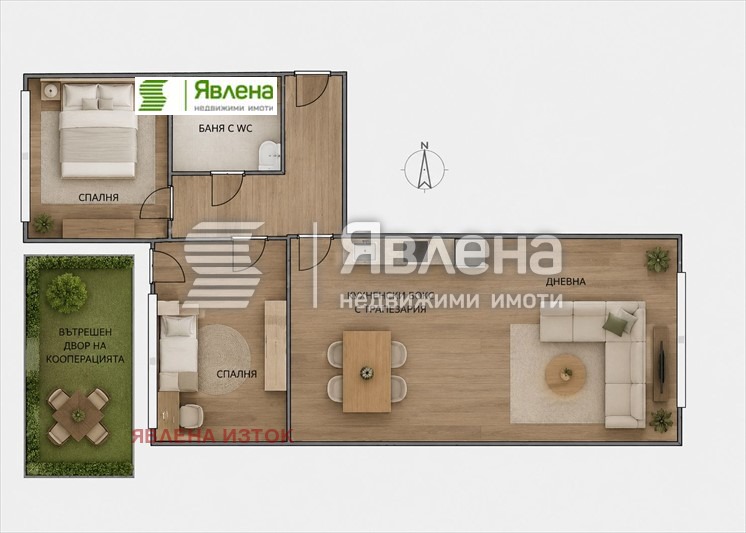 Продава 3-СТАЕН, гр. София, Яворов, снимка 5 - Апартаменти - 54479553