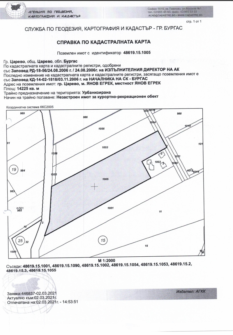 For Sale  Plot region Burgas , Tsarevo , 14225 sq.m | 89581969 - image [3]