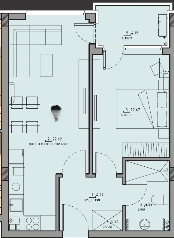 Продава 2-СТАЕН, гр. София, Малинова долина, снимка 6 - Апартаменти - 54002979