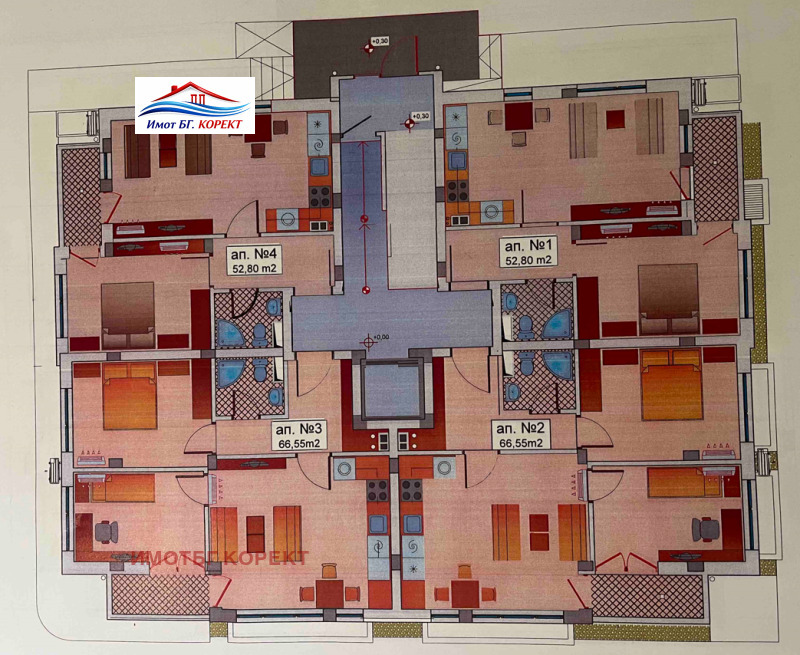 Продава 2-СТАЕН в град София, Надежда 3 - 75 кв.м / 180 000 € » 352 049.40 лв., ИМОТБГ КОРЕКТ