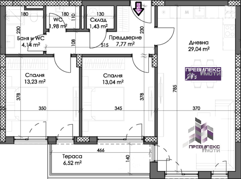 Продава 3-СТАЕН в град Пловдив, Каменица 2 - 108 кв.м / 117 921 € » 230 633.43 лв., ПРЕВИЛЕКС ИМОТИ