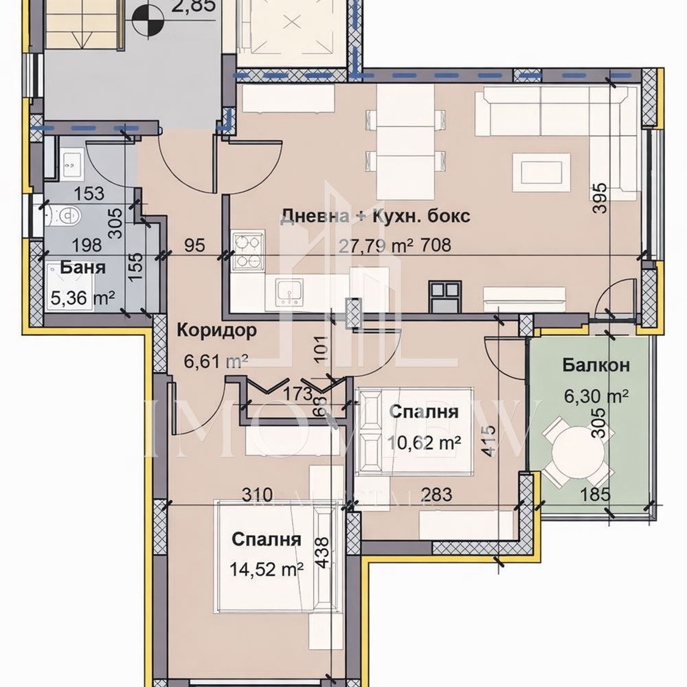 Продава 3-СТАЕН, гр. Варна, Виница, снимка 6 - Апартаменти - 53983883
