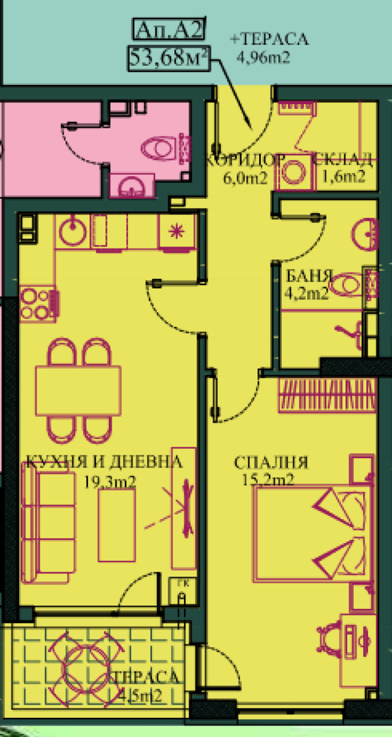 Продава 2-СТАЕН, гр. София, Малинова долина, снимка 5 - Aпартаменти - 48703550