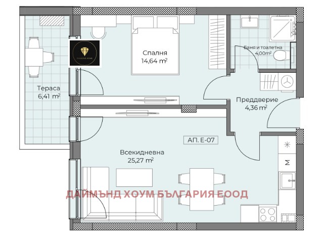 Til salg  1 soveværelse Plovdiv , Ostromila , 73 kvm | 68812200 - billede [2]