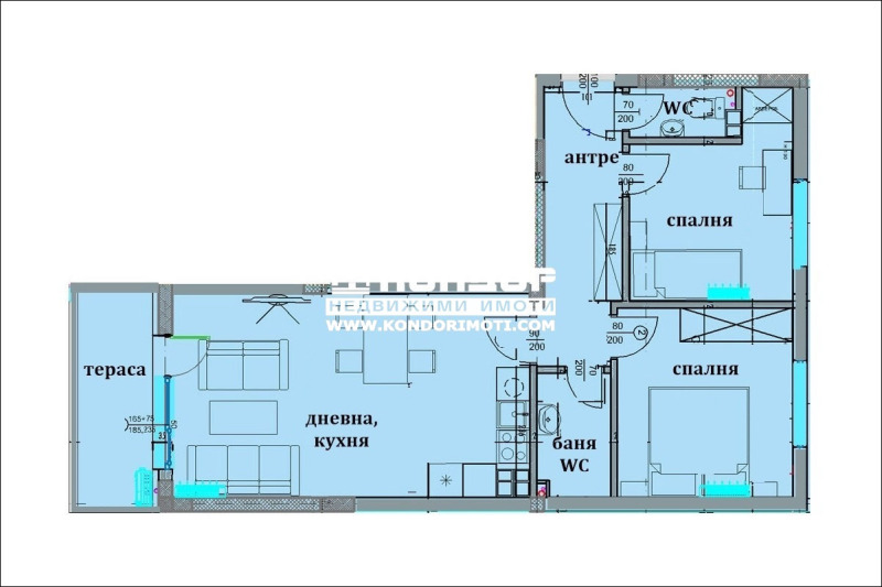 Продава 3-СТАЕН, гр. Пловдив, Христо Смирненски, снимка 11 - Aпартаменти - 49389663