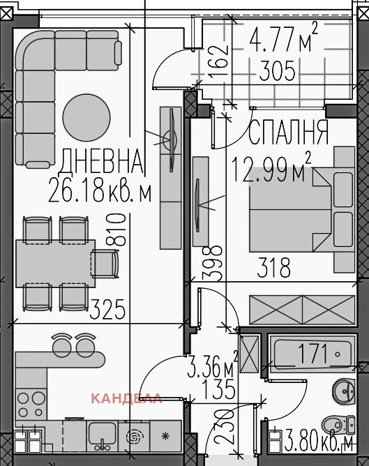 Продава 2-СТАЕН, гр. Пловдив, Каменица 2, снимка 3 - Апартаменти - 55000634