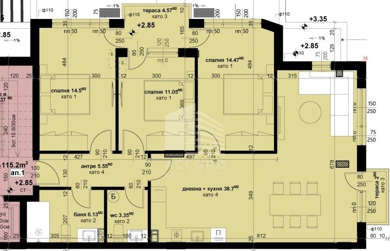 Продаја  3 спаваће собе Стара Загора , Центар , 145 м2 | 75425898 - слика [2]