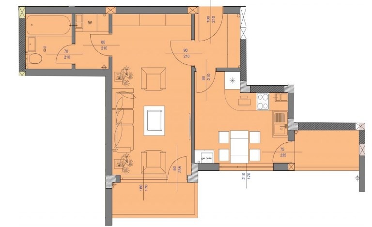 Zu verkaufen  1 Schlafzimmer Ruse , Zentar , 69 qm | 72941282