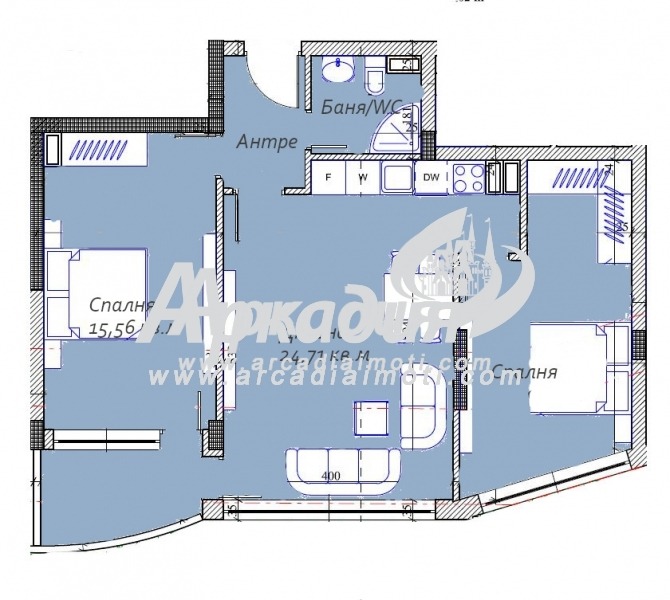 Te koop  2 slaapkamers Plovdiv , Tsentar , 83 m² | 25369462 - afbeelding [10]