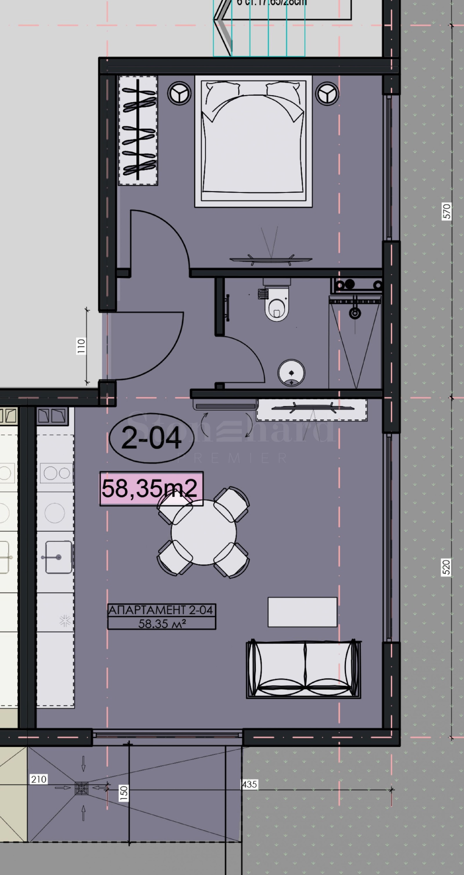 Продава 2-СТАЕН, гр. Велинград, област Пазарджик, снимка 3 - Апартаменти - 53616382