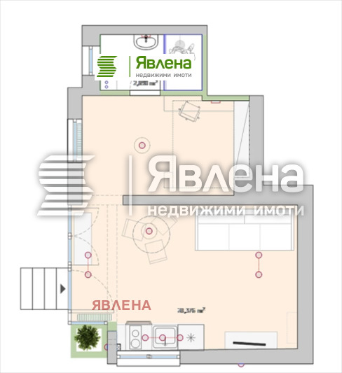 Te koop  1 slaapkamer Sofia , Tsentar , 40 m² | 14604881 - afbeelding [3]