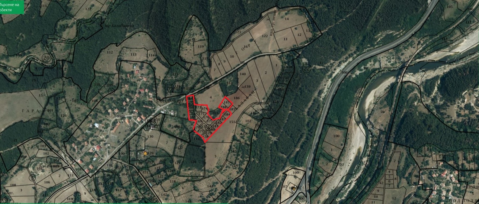 Продава ПАРЦЕЛ, с. Балабаново, област Кърджали, снимка 2 - Парцели - 45584175