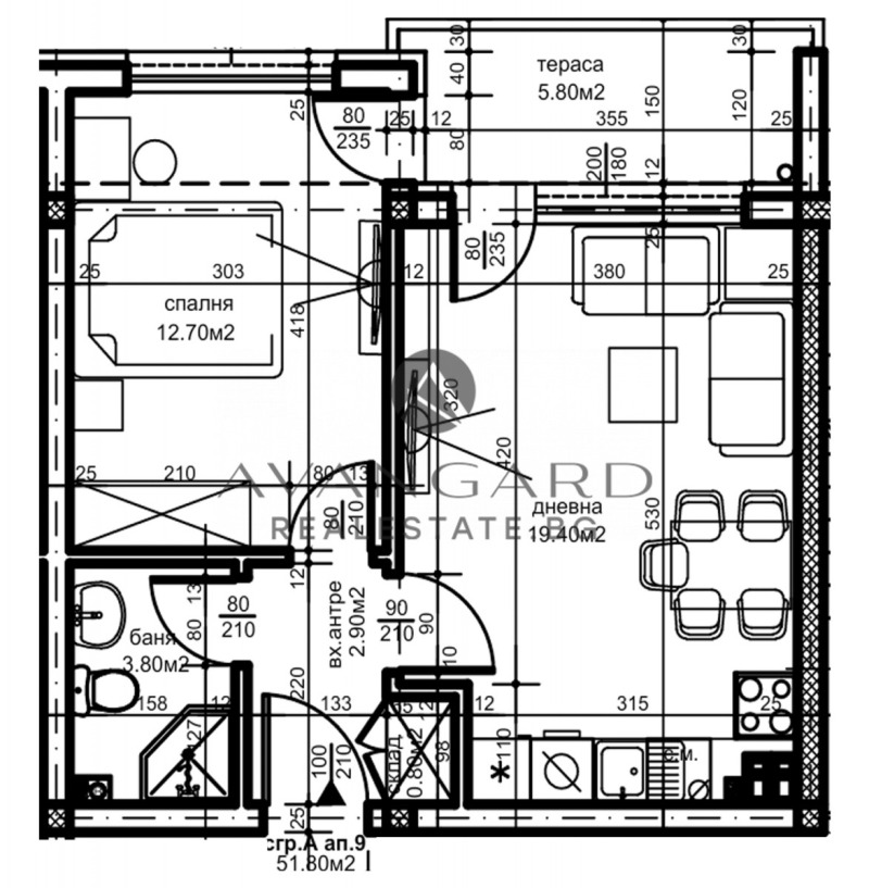 Продава 2-СТАЕН, гр. Пловдив, Беломорски, снимка 5 - Aпартаменти - 48667483