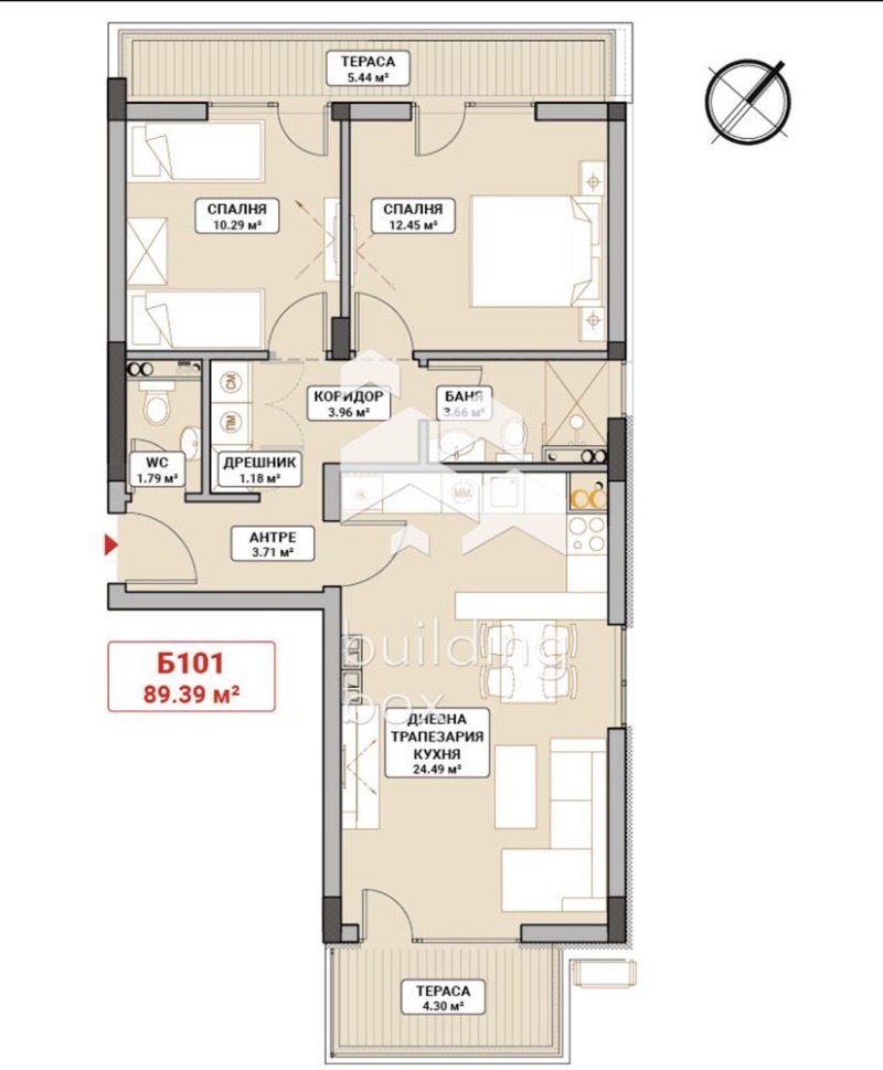 En venta  2 dormitorios Sofia , Mladost 4 , 107 metros cuadrados | 28799071 - imagen [2]