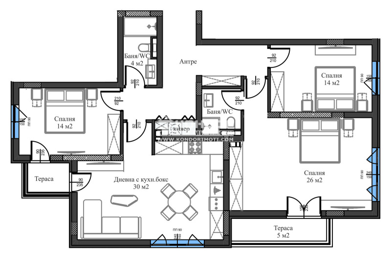 Zu verkaufen  3 Schlafzimmer Plowdiw , Wastanitscheski , 150 qm | 76814460 - Bild [3]