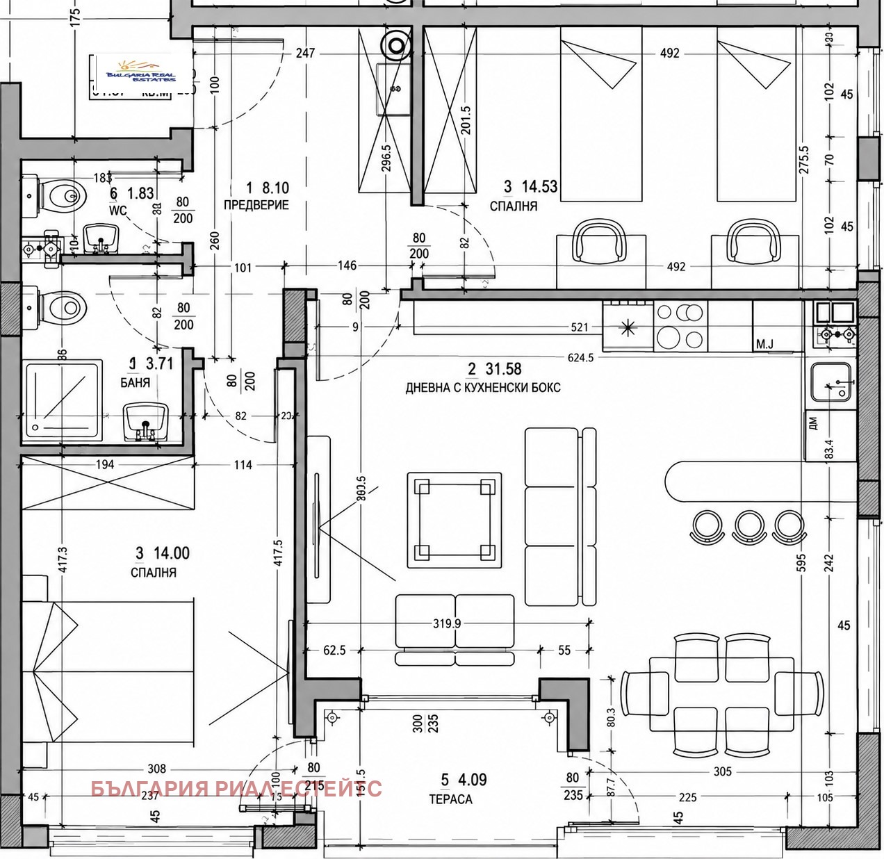 Продава 3-СТАЕН, гр. София, Малинова долина, снимка 7 - Апартаменти - 56462603