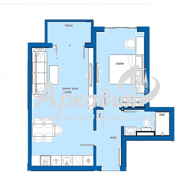 En venta  1 dormitorio Plovdiv , Tsentar , 68 metros cuadrados | 94100197 - imagen [2]