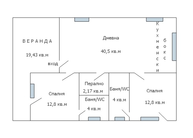 Продава КЪЩА, с. Езерец, област Добрич, снимка 17 - Къщи - 55025066