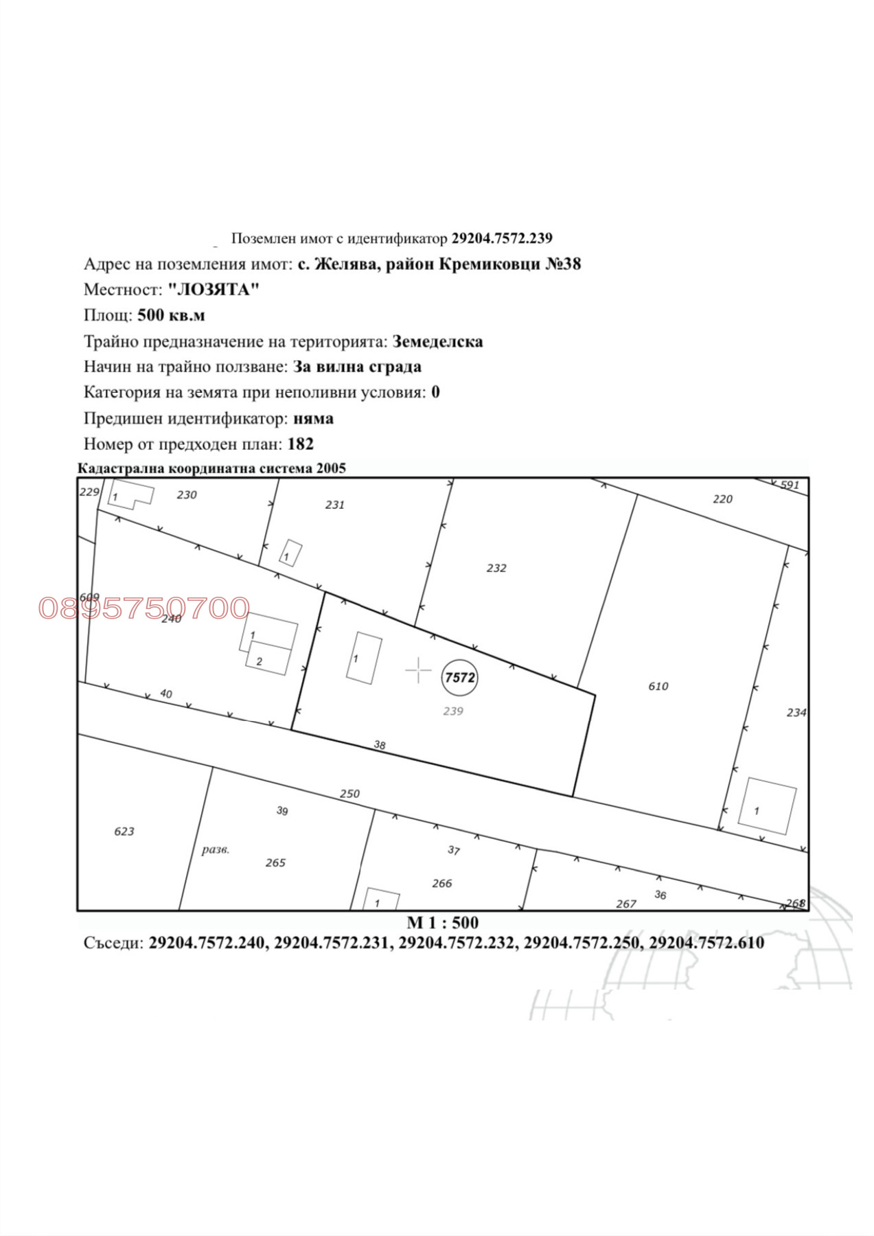 Продава ПАРЦЕЛ, гр. София, с. Желява