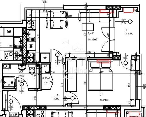 Myytävänä  1 makuuhuone Plovdiv , Hristo Smirnenski , 69 neliömetriä | 50466405 - kuva [8]
