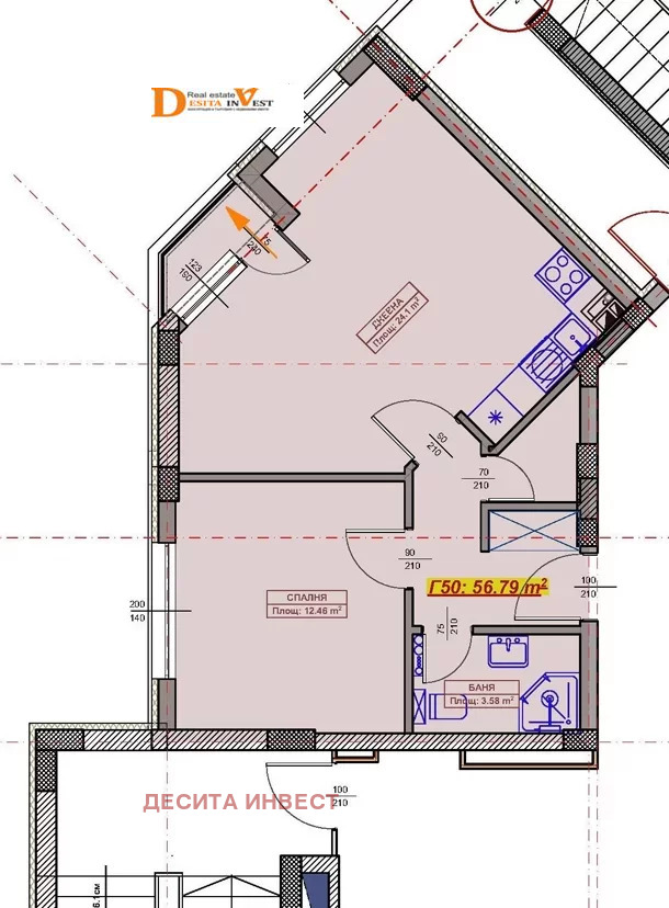 Продава 2-СТАЕН, гр. Варна, Възраждане 1