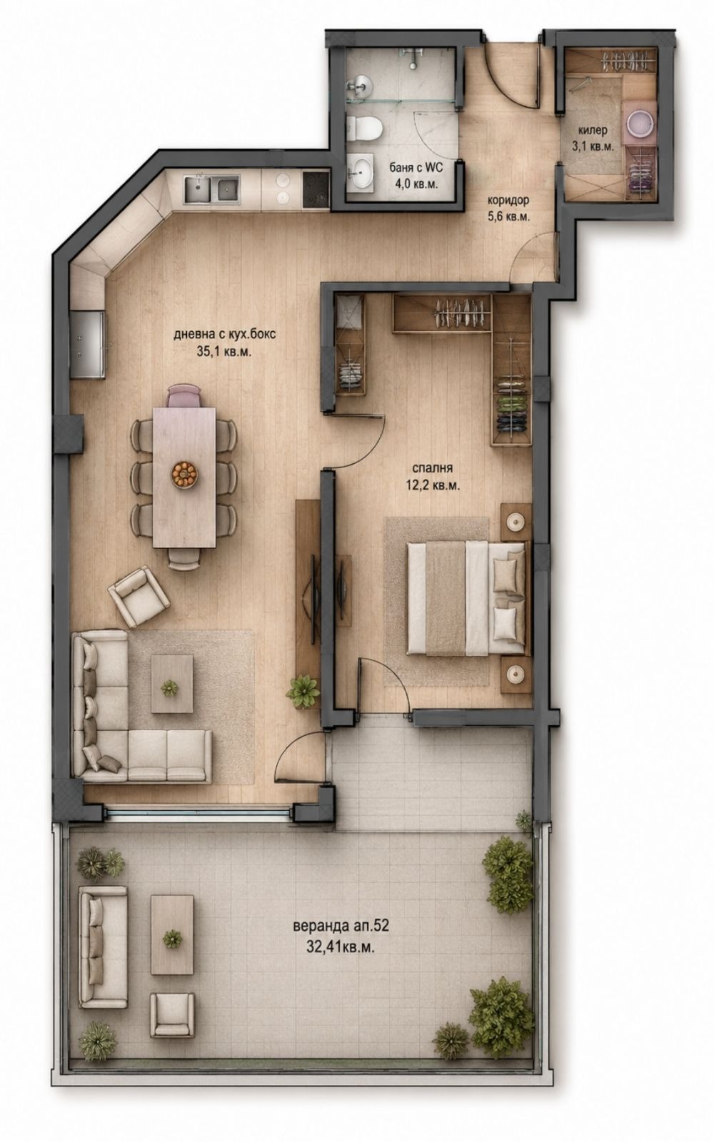 Продава 2-СТАЕН, гр. Варна, Свети Никола, снимка 2 - Апартаменти - 53808312