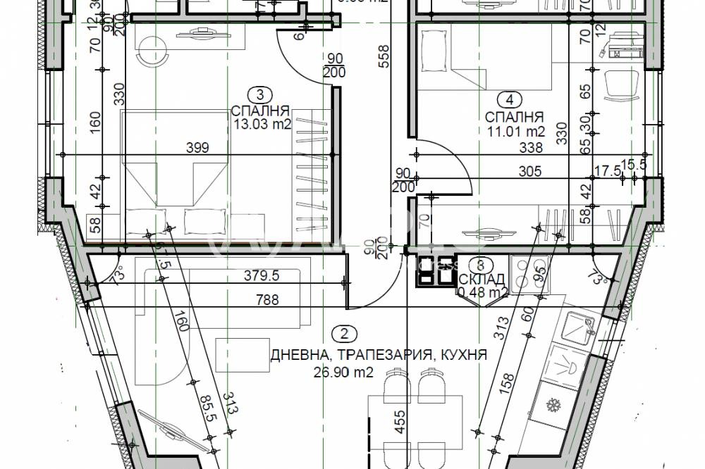 Продава МНОГОСТАЕН, гр. София, Горубляне, снимка 3 - Апартаменти - 55650624