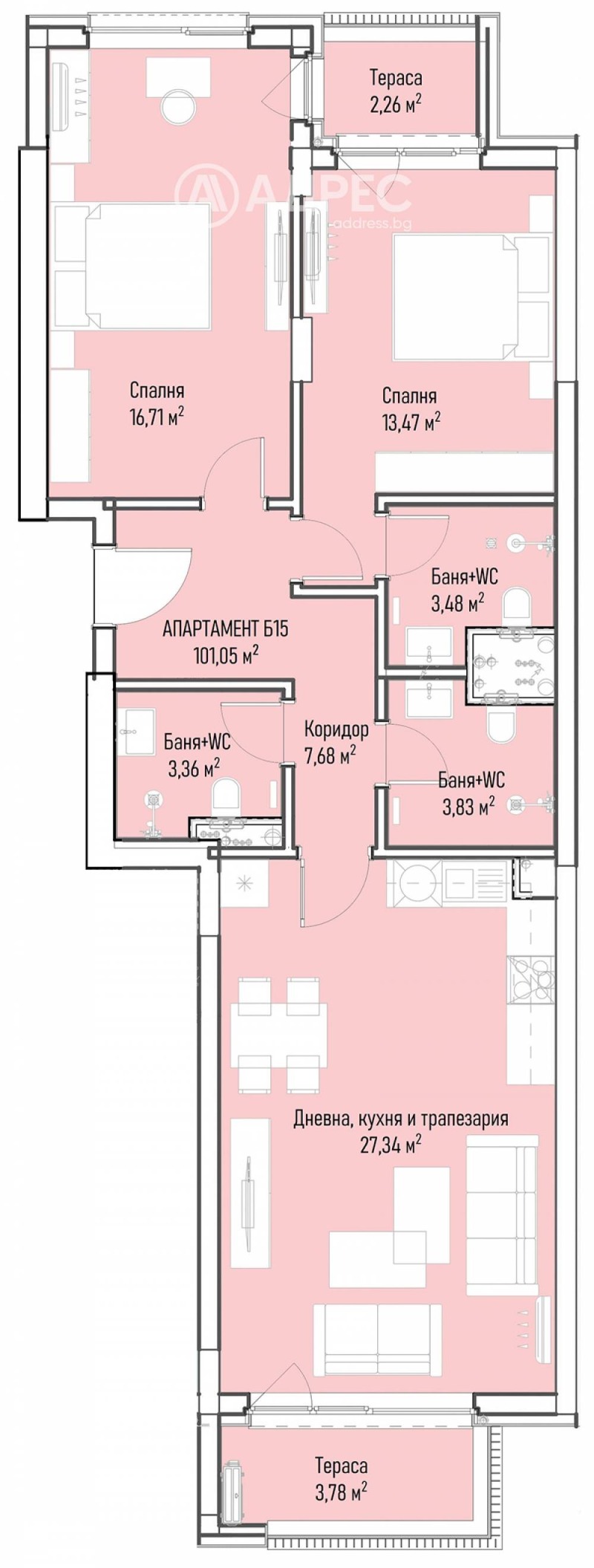 Te koop  2 slaapkamers Sofia , Mladost 4 , 126 m² | 73512152 - afbeelding [4]