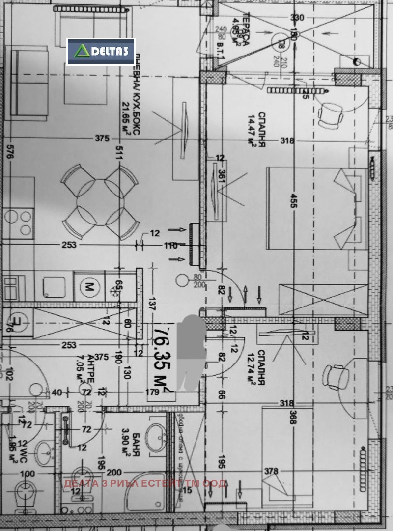 Продава  3-стаен град София , Кръстова вада , 93 кв.м | 70273476 - изображение [2]