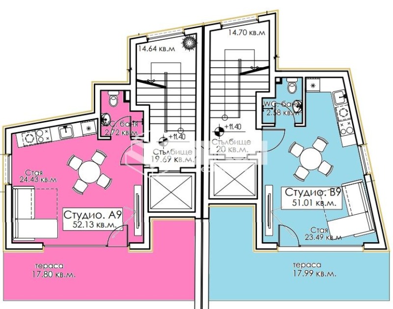 Myytävänä  Studio Burgasin alue , Sozopol , 59 neliömetriä | 62638060 - kuva [3]
