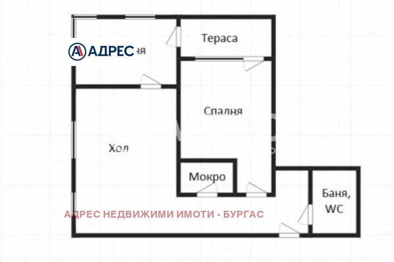 Myytävänä  2 makuuhuonetta Burgas , Meden rudnik - zona D , 74 neliömetriä | 14701796 - kuva [4]