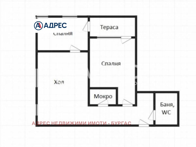 Myytävänä  2 makuuhuonetta Burgas , Meden rudnik - zona D , 74 neliömetriä | 14701796 - kuva [8]