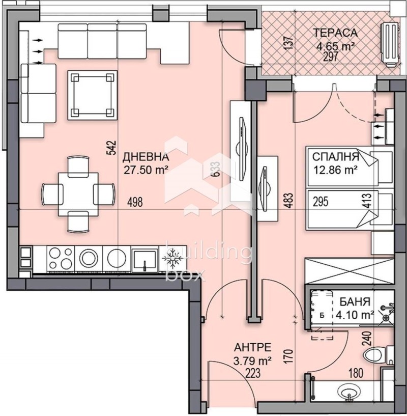 Продава 2-СТАЕН, гр. Пловдив, Гагарин, снимка 2 - Aпартаменти - 49452609