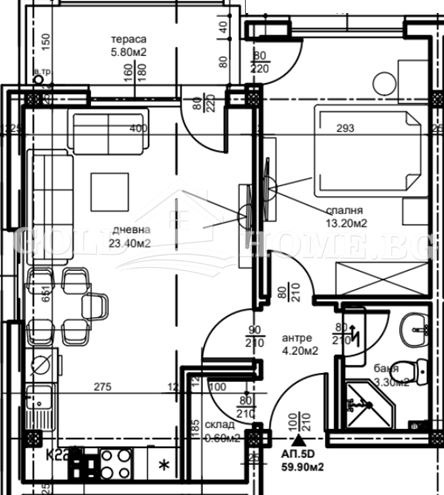 Продава 2-СТАЕН, гр. Пловдив, Беломорски, снимка 11 - Апартаменти - 55989459