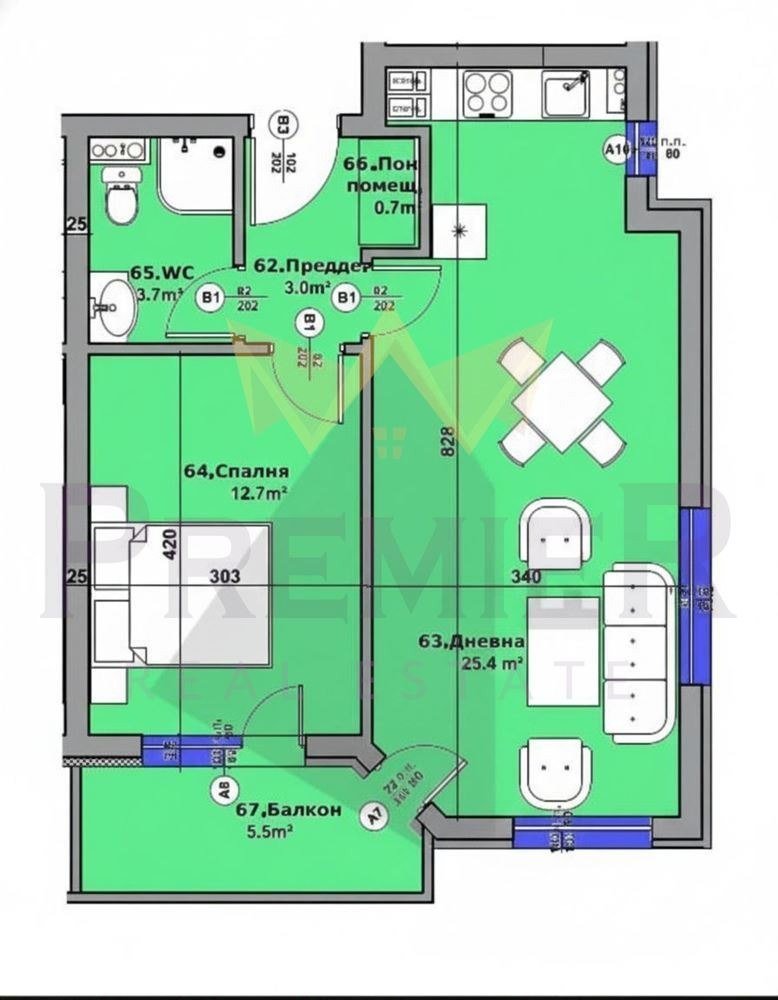 Продава 2-СТАЕН, гр. Пловдив, Беломорски, снимка 9 - Апартаменти - 54422767