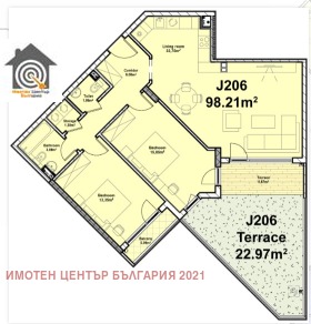 2 chambres Poligona, Sofia 1