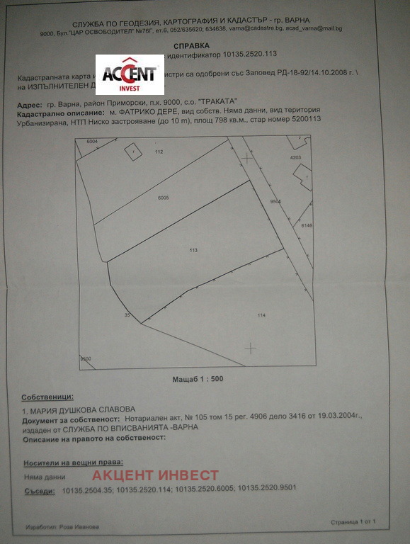 Продава ПАРЦЕЛ, гр. Варна, м-т Горна Трака, снимка 4 - Парцели - 53702822
