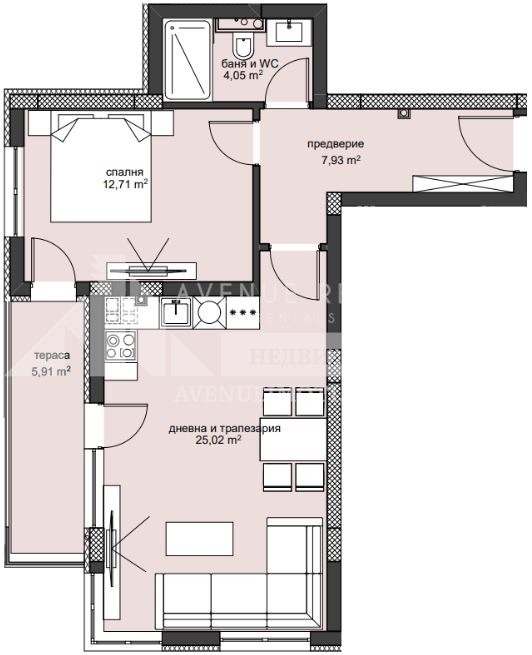 En venta  1 dormitorio Plovdiv , Jristo Smirnenski , 82 metros cuadrados | 91743251 - imagen [2]