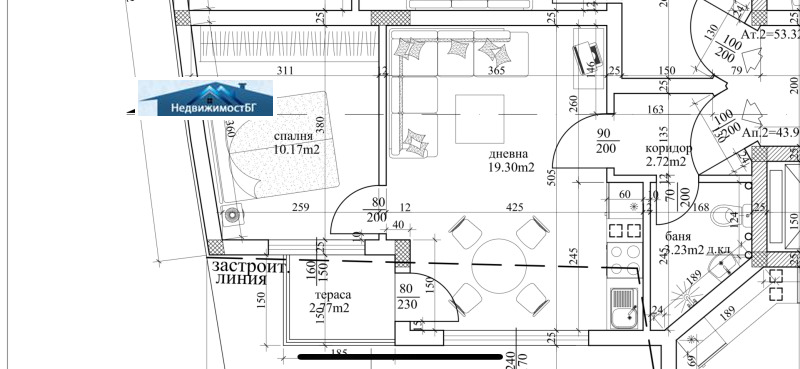 Продава  2-стаен град Варна , Гранд Мол , 55 кв.м | 81585386 - изображение [2]