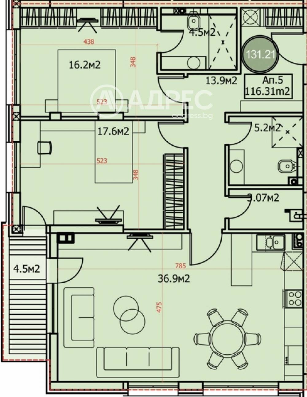 Продава 3-СТАЕН, гр. София, Драгалевци, снимка 2 - Апартаменти - 55790434