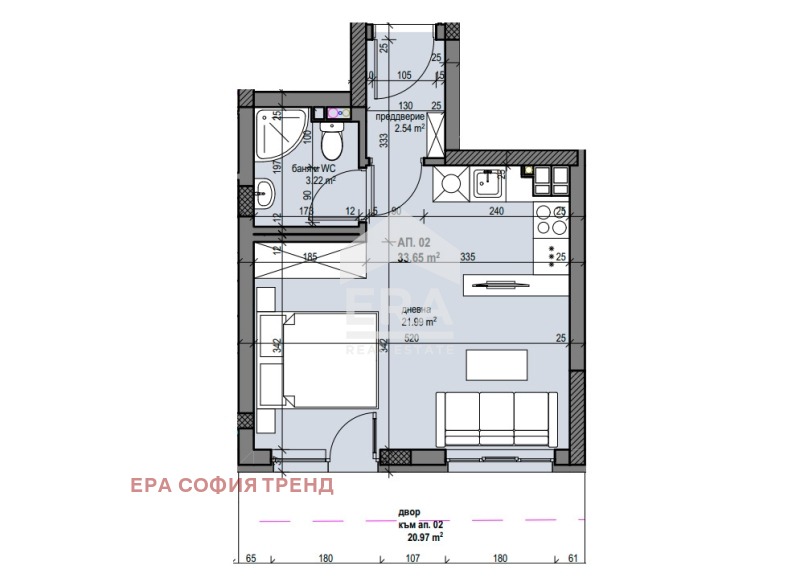 Продава 1-СТАЕН, гр. София, Овча купел, снимка 4 - Апартаменти - 56018483
