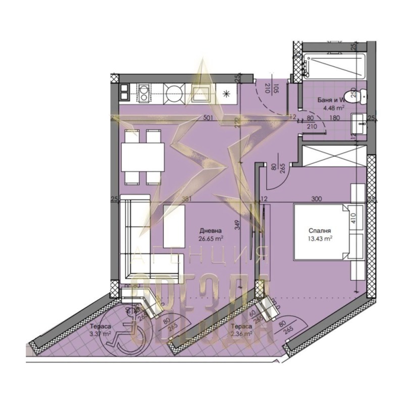 Продава  2-стаен град Пловдив , Христо Смирненски , 75 кв.м | 86697192 - изображение [2]