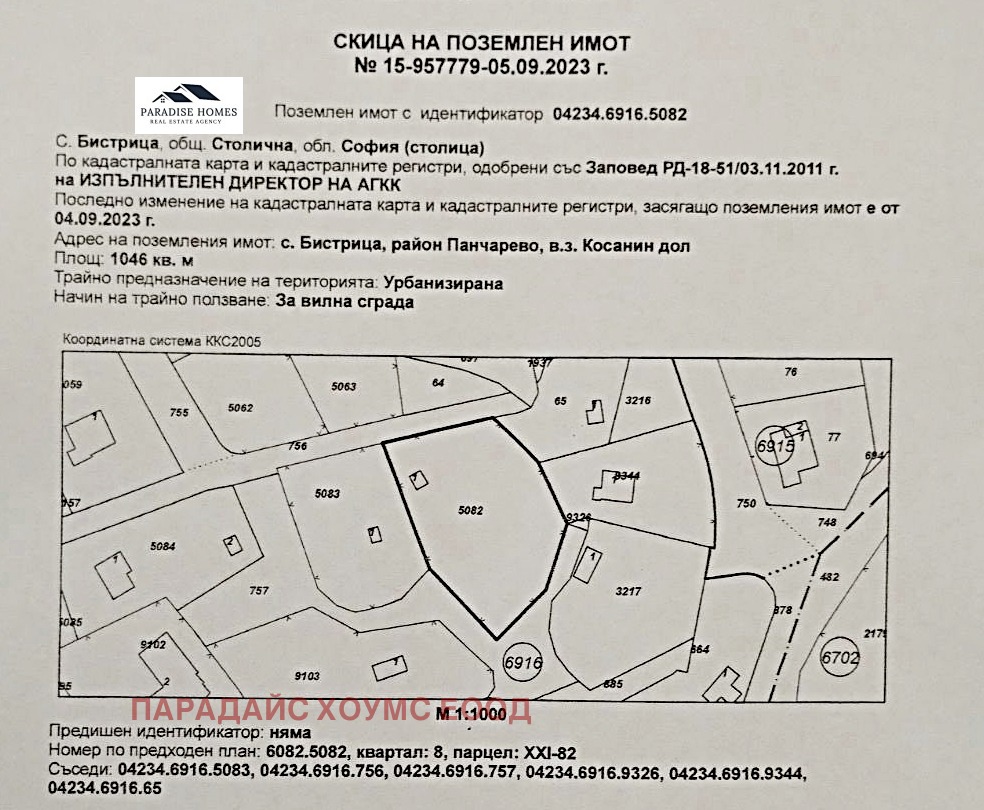 Продава ПАРЦЕЛ, гр. София, с. Бистрица, снимка 7 - Парцели - 54427870
