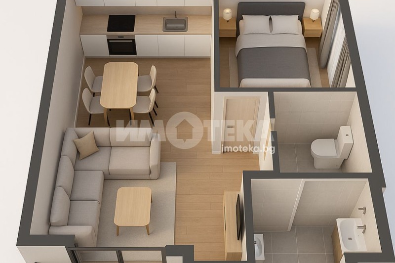 Myytävänä  1 makuuhuone Varna , Operata , 53 neliömetriä | 82192213 - kuva [2]