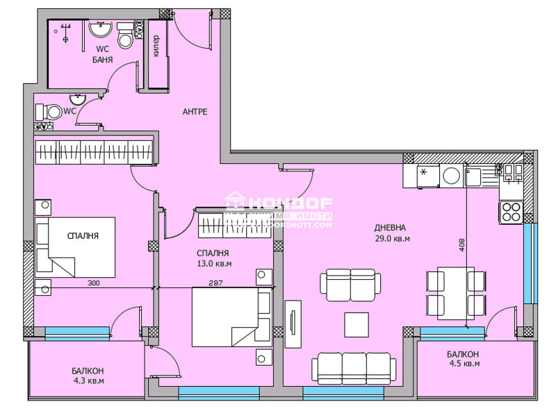 Zu verkaufen  2 Schlafzimmer Plowdiw , Wastanitscheski , 104 qm | 67053722 - Bild [15]