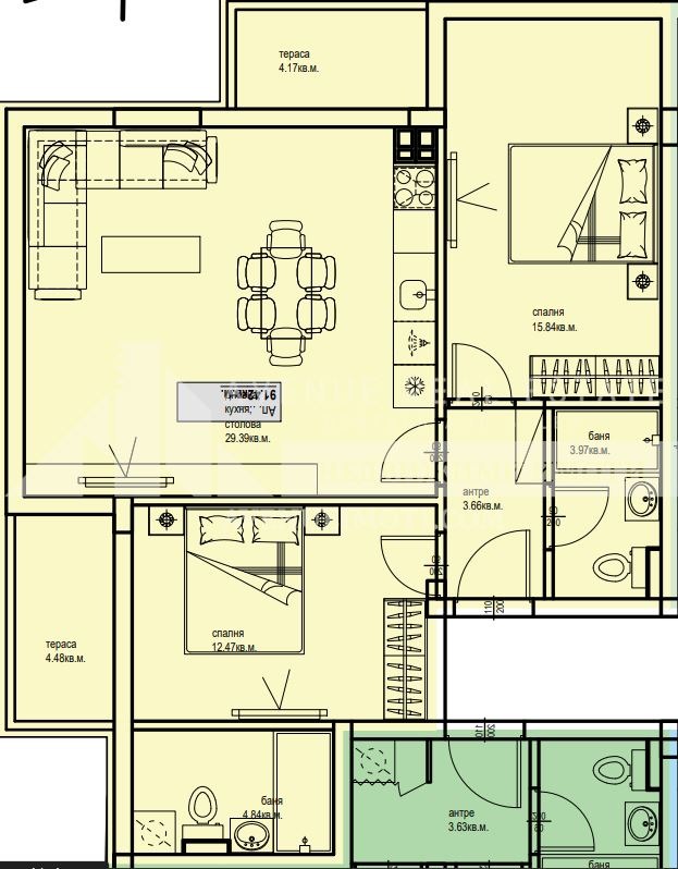 Zu verkaufen  2 Schlafzimmer Plowdiw , Karschijaka , 109 qm | 11110948 - Bild [2]