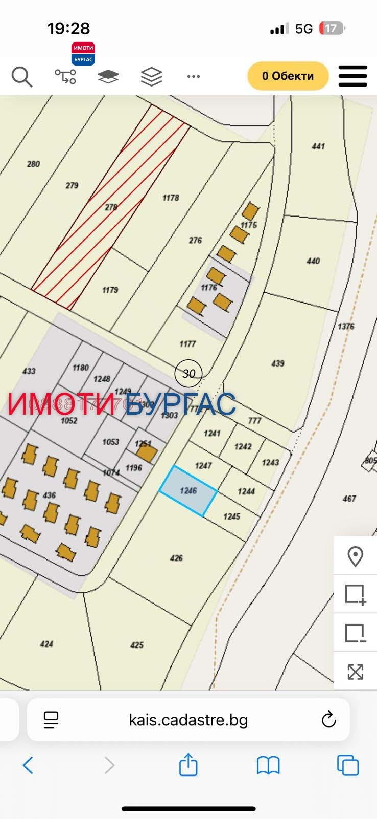 Продава ПАРЦЕЛ, гр. Бургас, Крайморие