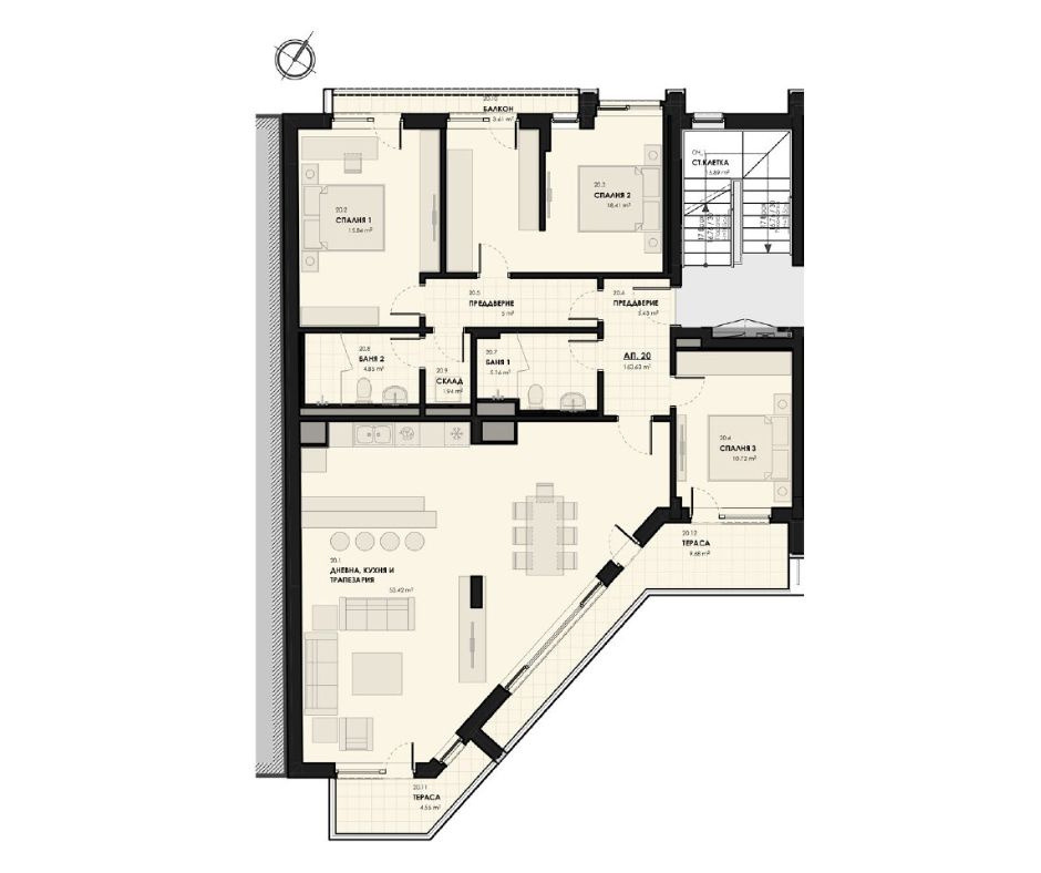Продава МНОГОСТАЕН, гр. София, Лагера, снимка 5 - Апартаменти - 55596300