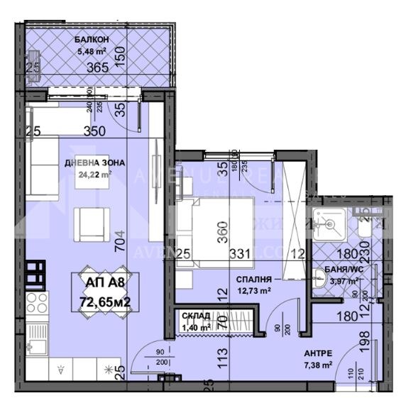 À vendre  1 chambre Plovdiv , Ostromila , 73 m² | 75390321